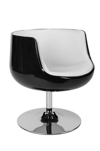 Fotel  Cognac K-czarny, S-białe  D2 na Arena.pl