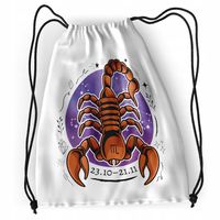 Plecak Skorpion Zodiaki Sportowy Szkolny Worek Z Nadrukiem Ze Zdjęciem