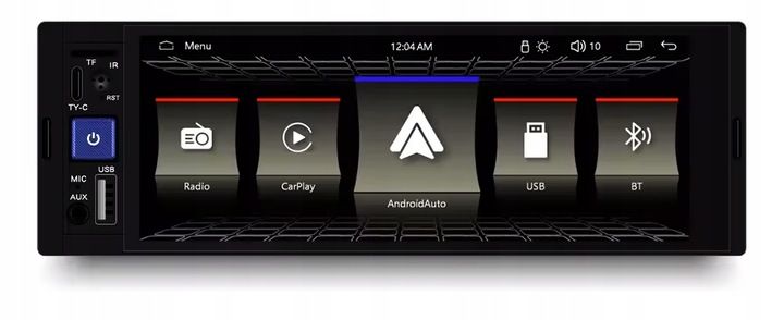 RADIO NAWIGACJA 1DIN CARPLAY ANDROID AUTO MAPY BLUETOOTH AUX zdjęcie 6