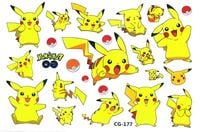 Tatuaże zmywalne Pokemon Pikachu - CG-177