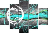 105CM 150CM ZEGAR 5 ELEM TANIEC MORSKIEJ TONI DRUK OBRAZ