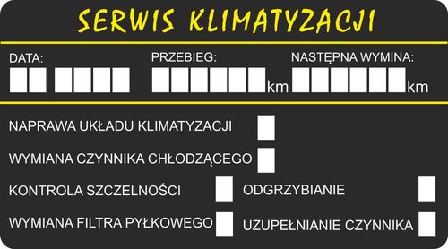 NAKLEJKI WYMIANA OLEJU ROZRZĄDU olejowe 200 szt na Arena.pl