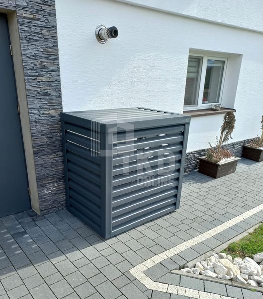 Osłona klimatyzatora - pompy ciepła 80x50x130 cm antracyt  TKD458 zdjęcie 2