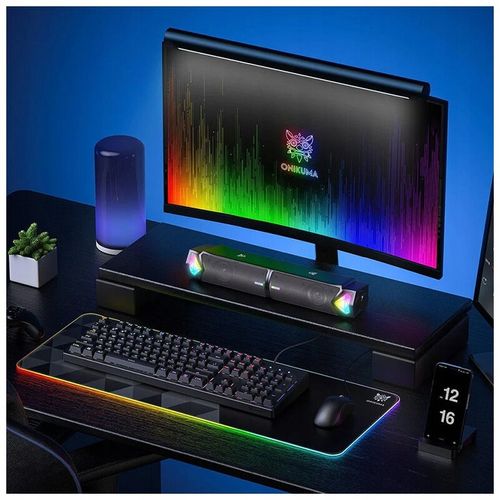 ONIKUMA L1 GŁOŚNIKI GAMINGOWE DO KOMPUTERA SOUNDBAR USB RGB LED BLUETOOTH na Arena.pl