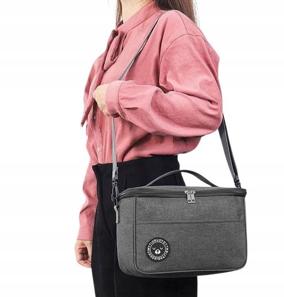 Torba Lunch Box Duża Termiczna Jedzenie Śniadanie zdjęcie 10