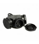rozgałężnik potrójny gumowy 3*2p+z z/uz ip44 - e+61-2007