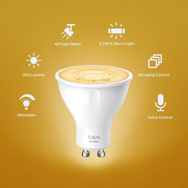 Żarówka INTELIGENTNA SMART LED GU10 TAPO L610 zdjęcie 12