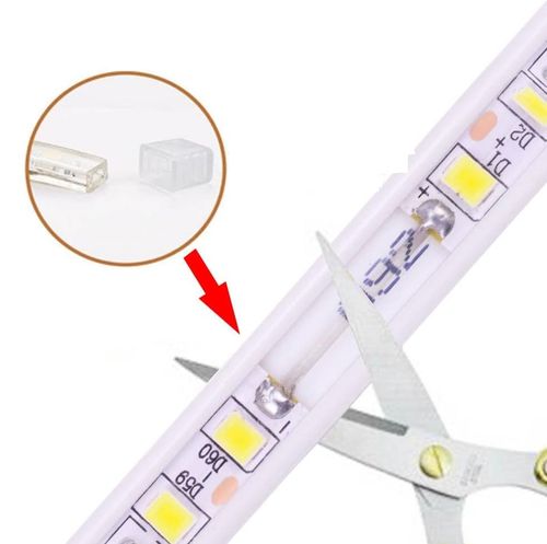 Taśma LED pcning 20 m 220V-230V zimna biel 6000K z zasilaczem i wtyczką EU na Arena.pl