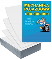 Ulotki A4 5000 sztuk firmowe reklamowe MECHANIKA + PROJEKT GRATIS