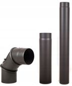 ZESTAW AKCESORIA KOMINKOWE RURA 1M KOLANKO RRA 0,5M FI 130
