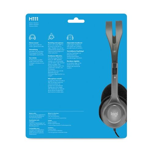 Słuchawki z Mikrofonem Logitech H111 na Arena.pl