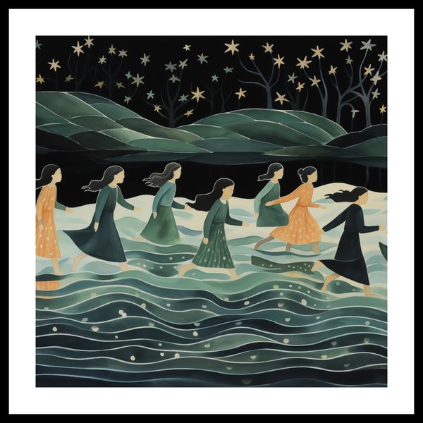 Plakat 60x60cm Nocna Procesja zdjęcie 3