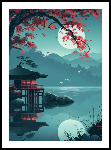 Plakat 42x59,4cm Japoński Pawilon zdjęcie 3