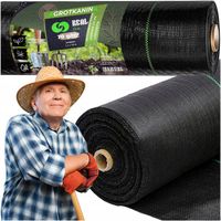 MOCNA AGROTKANINA 1,1x50m PREMIUM UV AGROWŁÓKNINA MATA ŚCIÓŁKUJĄCA CZARNA