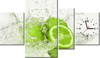 70CM 120CM OBRAZ 4 ELEM LIMONKA WODZIE ŚCIENNY