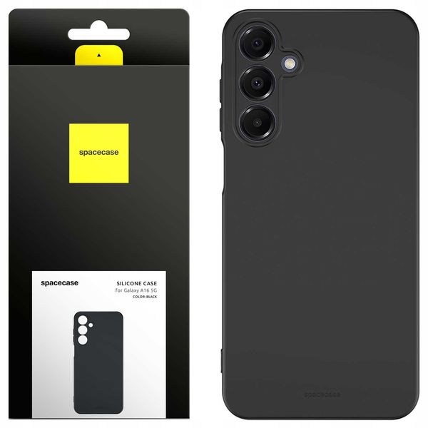 Spacecase Silicone Case 3.0 Galaxy A16 5G Black zdjęcie 1