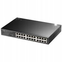 SWITCH 24-port CUDY GS1024 1Gbps 10/100/1000 metalowy do szafy RACK