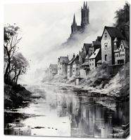 Obraz 90x100cm Mglisty Refleks