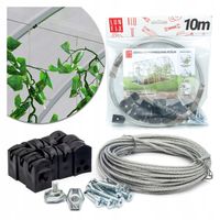 Zestaw do podwiązywania podwieszania podpinania roślin w szklarni 10m