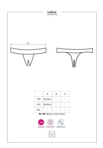 Otwarte Stringi Damskie - Obsessive Letica S/M na Arena.pl