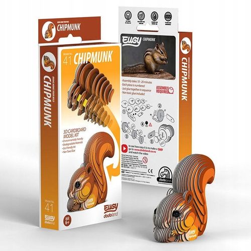 Wiewiórka Eugy. Eko Układanka Puzzle 3D na Arena.pl