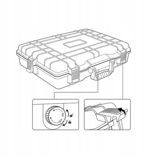 Walizka SURWIWALOWA outdoorowa WODOODPORNA wyściółka IP67 pojemność 20KG na Arena.pl