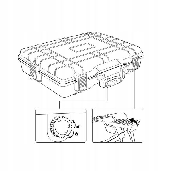 Walizka SURWIWALOWA outdoorowa WODOODPORNA wyściółka IP67 pojemność 20KG zdjęcie 3