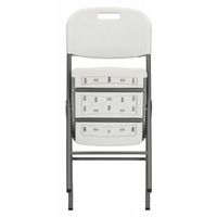 KRZESŁO SKŁADANE OGRODOWE TURYSTYCZNE WĘDKARSKIE CATERINGOWE BIAŁE NA TARAS