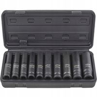 NASADKI UDAROWE ZESTAW NASADEK UDAROWYCH 10-24MM 1/2 6-KĄT DŁUGIE