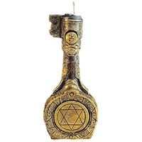 CZARNA ŚWIECA Z WOSKU PSZCZELEGO MAGICZNY KLUCZ 1 SZT