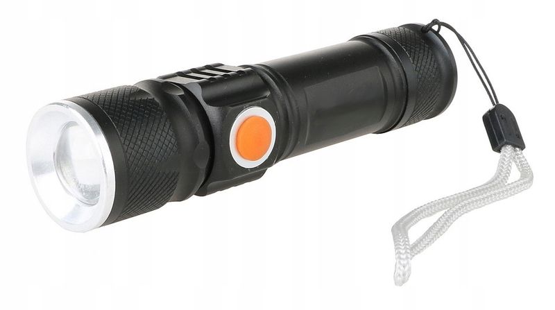 LATARKA Kieszonkowa Mała LED COB Ładowana USB 526 zdjęcie 1