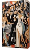 Obraz 40x70cm Bal w Art Deco