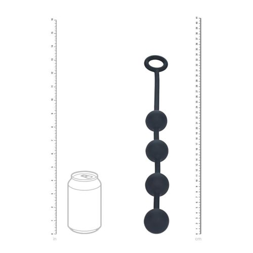 Round Silicone Anal Balls - M - 30Mm - Black na Arena.pl