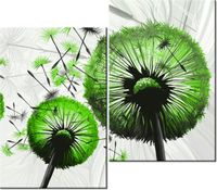 80CM 70CM 2 ELEME OBRAZ RAMA LIMONKOWE DMUCHAWCE DRUK ŚCIENNY PŁÓTNO