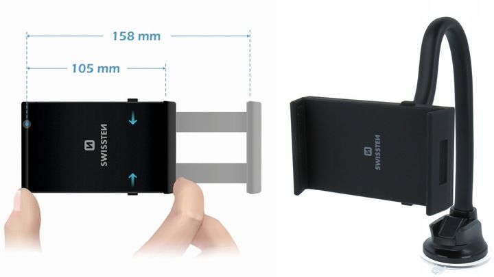 SWISSTEN Samochodowy uchwyt na tablet tel do 10" zdjęcie 7