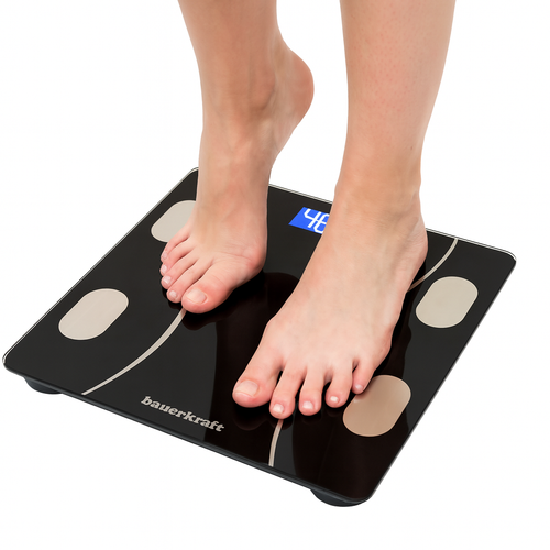 Waga łazienkowa analityczna inteligentna smart aplikacja do 180 kg na Arena.pl