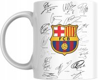 KUBEK NA PREZENT Z AUTOGRAFAMI PIŁKARZY BARCELONA DLA FANA KIBICA + GRATIS