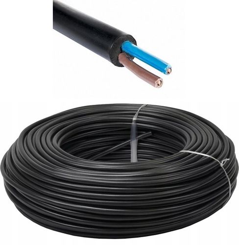 KABEL PRZEWÓD ZIEMNY PRĄDOWY ENERGETYCZNY OKRĄGŁY YKY 2x1,5 0,6/1kV 50 m na Arena.pl