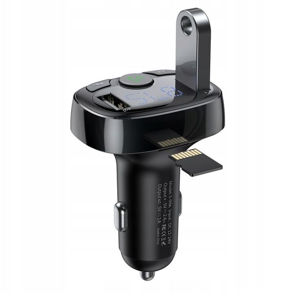 BASEUS TRANSMITER FM BLUETOOTH ŁADOWARKA SAMOCHODOWA MP3 2x USB SD/ TF 3.4A zdjęcie 10