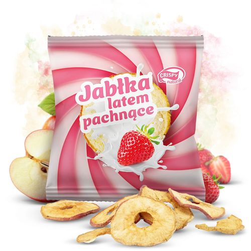 Crispy Natural Jabłko latem pachnące jabłko-truskawka-śmietanka 18g na Arena.pl