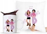 Zestaw Poduszka + Kubek Prezent Dla Przyjaciela Z Nadrukiem Ze Zdjęciem