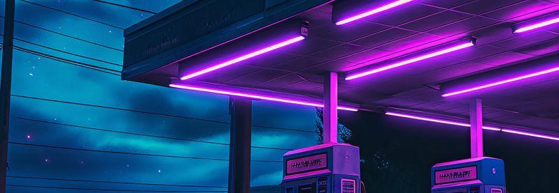 Plakat 95x33cm Moc Neonowej Nocy zdjęcie 1