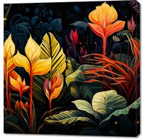 Obraz 100x100cm Tropikalna Symfonia