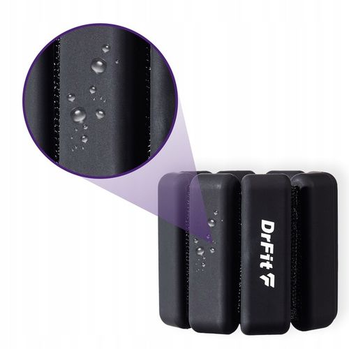 Obciążniki na Kostki Nadgarstki do Ćwiczeń Regulowane 2x 0,45 kg Czarne na Arena.pl