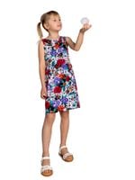 Sukienka dziewczęca letnia bez rękawów w kwiaty 122 YOCLUB