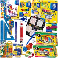 WYPRAWKA SZKOLNA XXL KREDKI PLASTELINA ASTRA