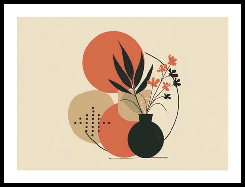 Plakat 55x40cm Wazon z Kwiatami na Arena.pl