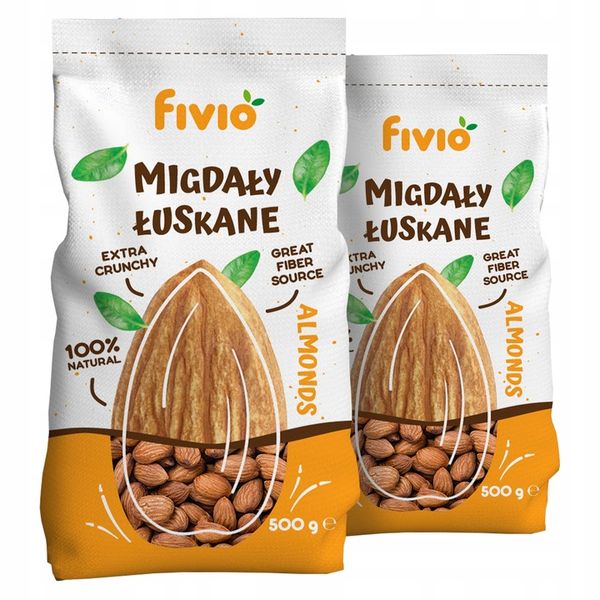 MIGDAŁY CAŁE 1KG 1000G HISZPAŃSKIE DUŻE NATURALNE ŚWIEŻE WYSOKA JAKOŚĆ zdjęcie 1
