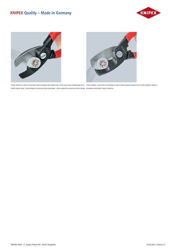 NOŻYCE DO KABLI 200MM - KN 95 11 200 na Arena.pl