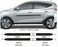 Hyundai ix35 - Listwy CZARNE Boczne Drzwi